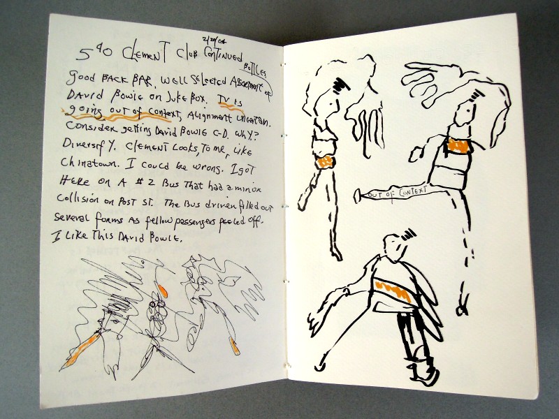 "Sketchbook December 22, 2003"  (detail) by Jack Carter