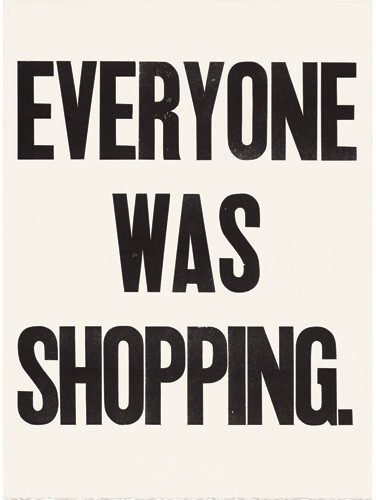 "Big Short Stories/Everyone Was Shopping," by Laurie Szujewska