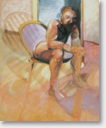 "Seated Male Nude" by Jerrold Ballaine