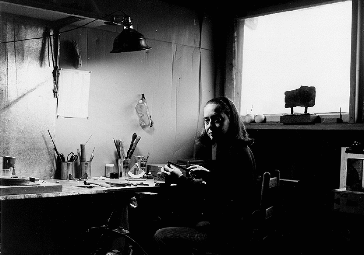 Genevieve in her Studio (Self Portrait)