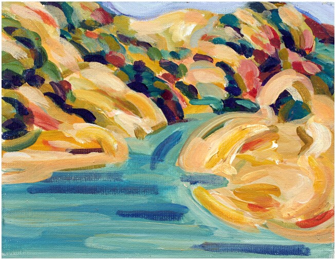 "Lake Sonoma Miniature A," by Ruby Newman