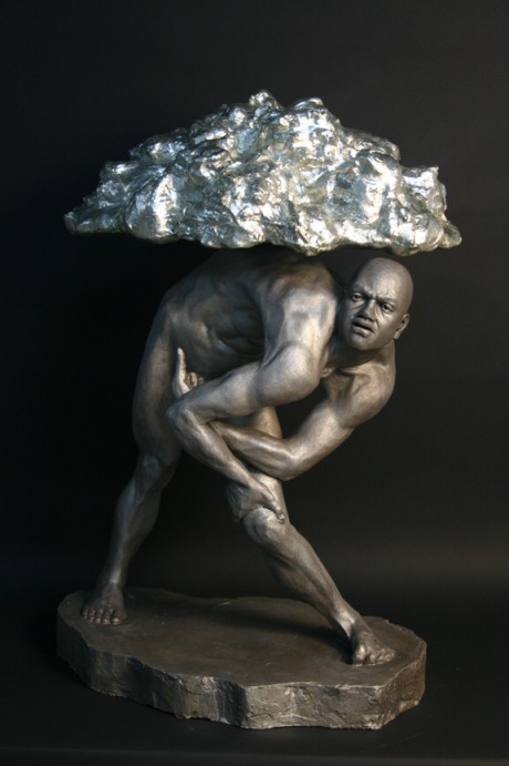 "Man Supporting Cloud," by Christian Batteau
