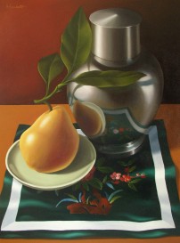 "Pear and Tea Canister,"  by Pete Hackett