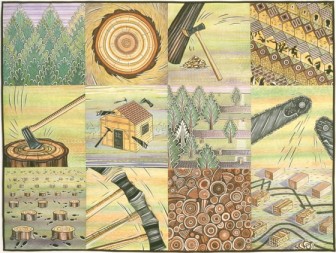 "Lumber, Trees, Houses, People," by Linda McDonald