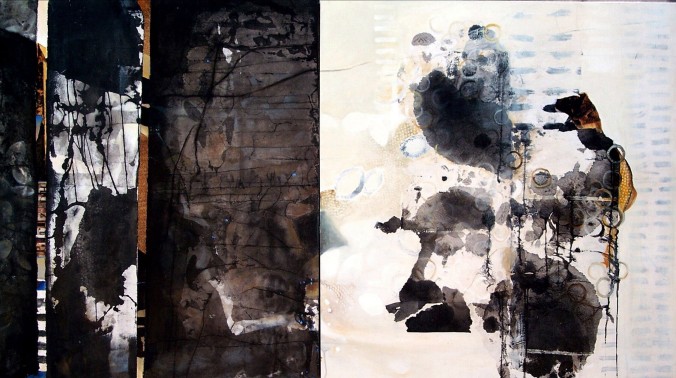 "Evolution #1 + 2, diptych," by Chiyomi Taneike Longo